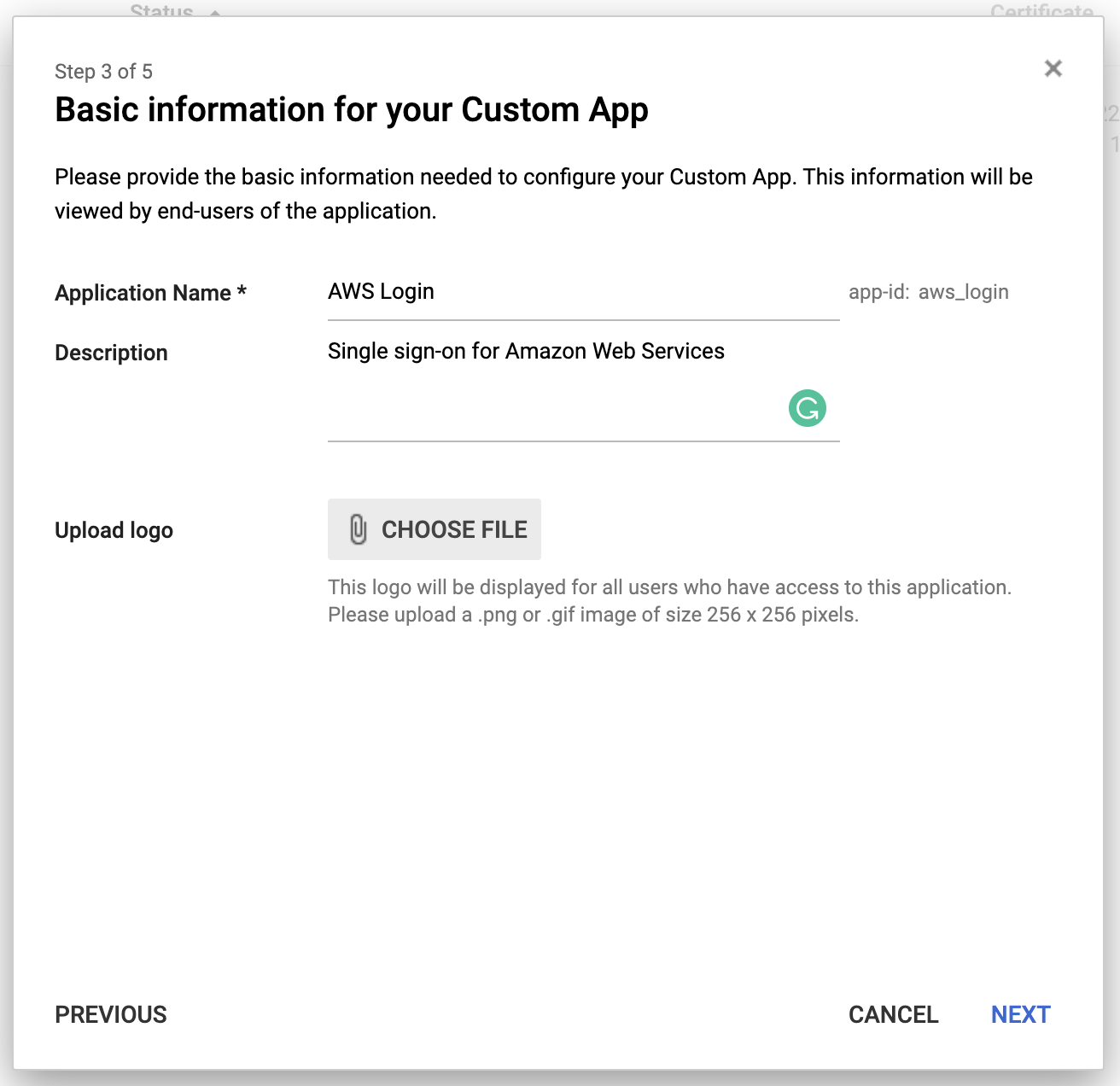 google suite custom app